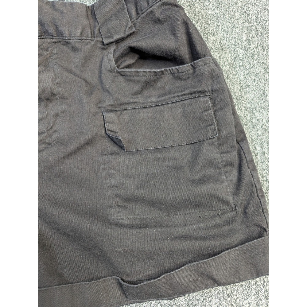 Express x Olivia Culpo Womens Black Cargo Utility Shorts High Waisted Size 6 - Picture 5 of 13